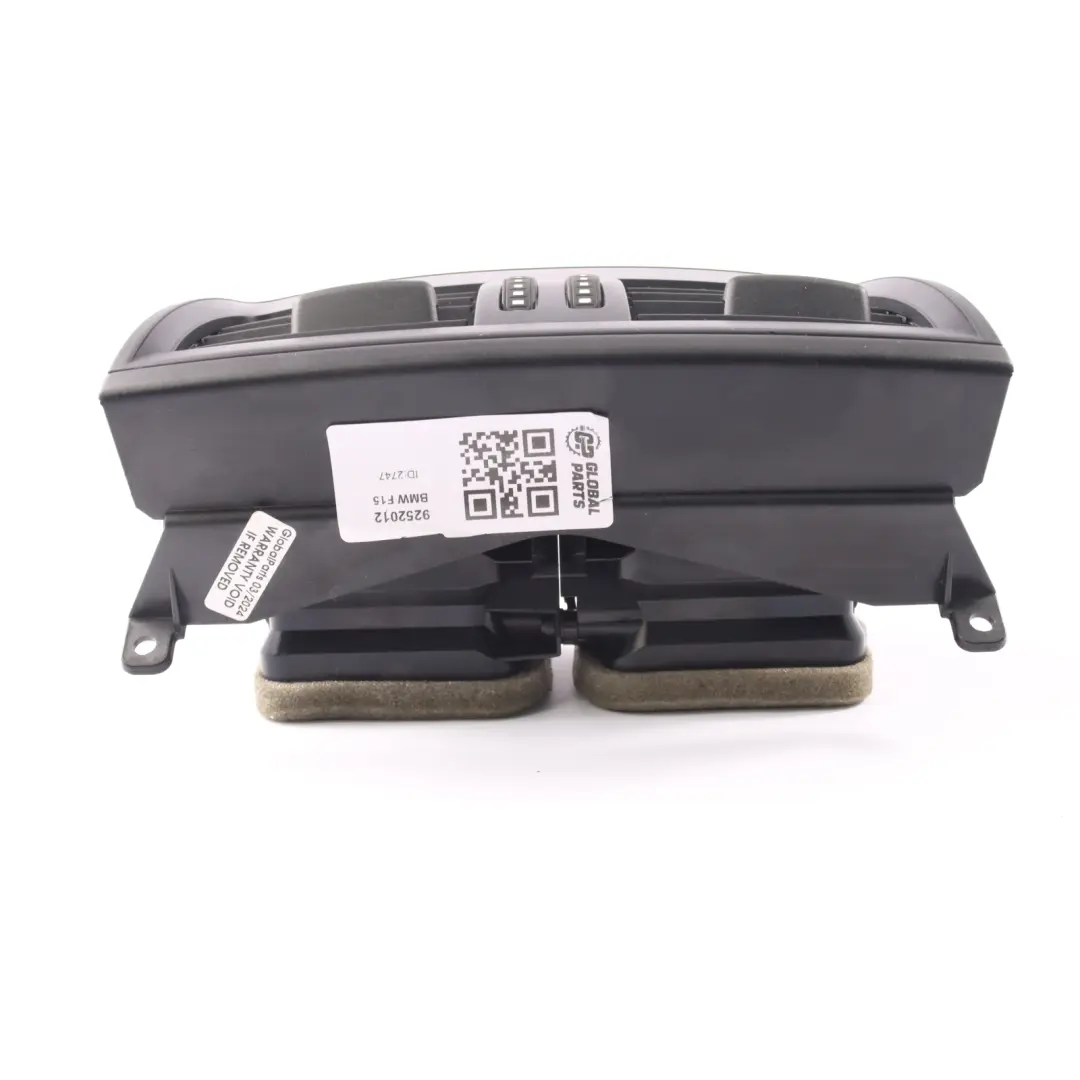Air Vent BMW X5 F15 X6 F16 Center Console Tunel Rear Air Duct Black - SKU 9252012 - Part number 9252012