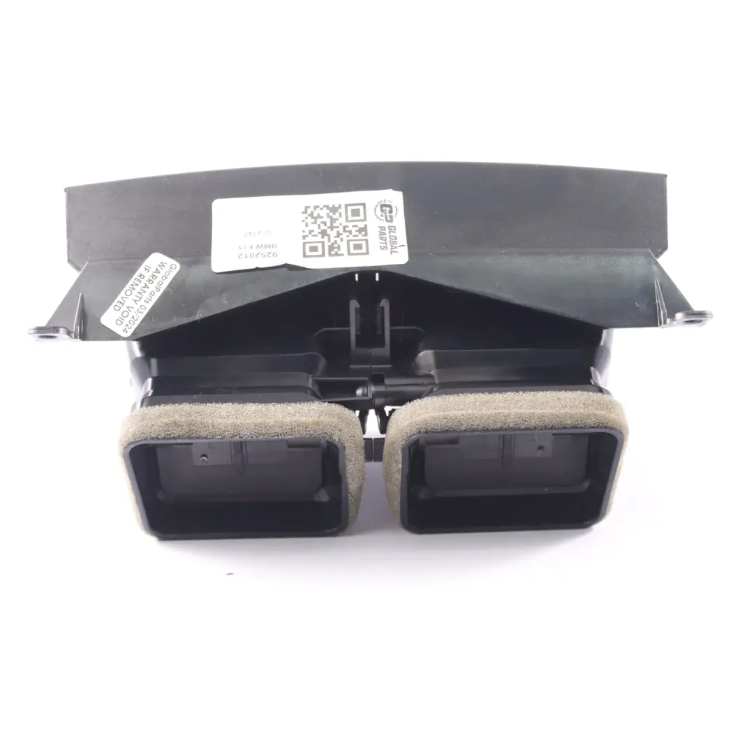 Air Vent BMW X5 F15 X6 F16 Center Console Tunel Rear Air Duct Black - SKU 9252012 - Part number 9252012