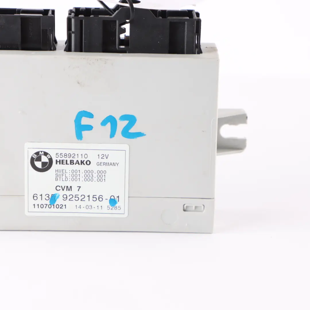 BMW F12 Convertible Folding Top Roof ECU Module Control Unit CVM - SKU 9252156 - Part number 9252156