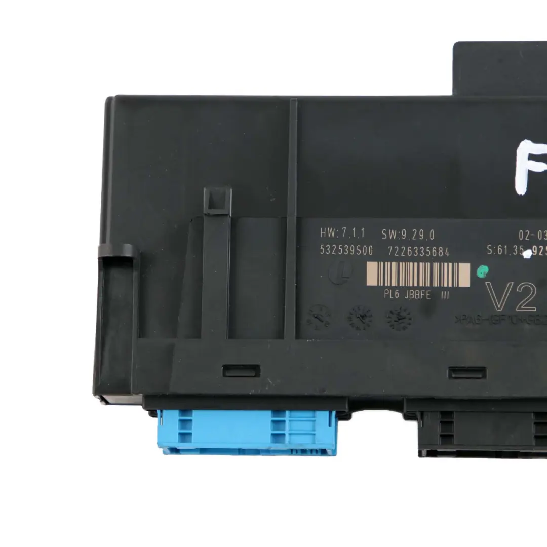 ECU Modulo Di Controllo Corpo Scatola Giunzione V2 PL6 JBBFE III per BMW F10 con numero di parte 9252331 BMW F10 ECU Modulo Di Controllo Corpo Scatola Giunzione V2 PL6 JBBFE III - SKU 9252331 - Numero di parte 9252331