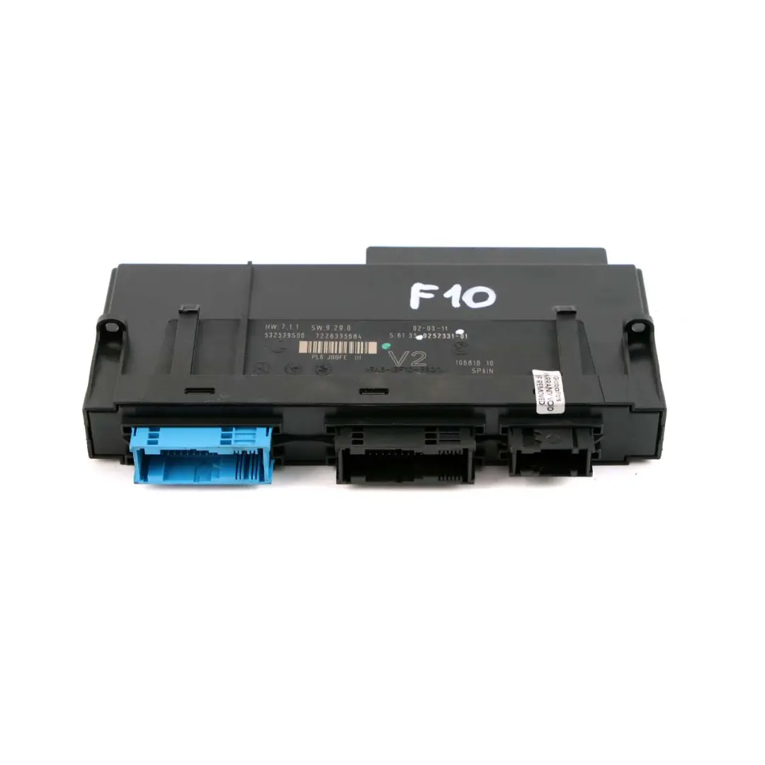 BMW F10 ECU Modulo Di Controllo Corpo Scatola Giunzione V2 PL6 JBBFE III - SKU 9252331 - Numero di parte 9252331