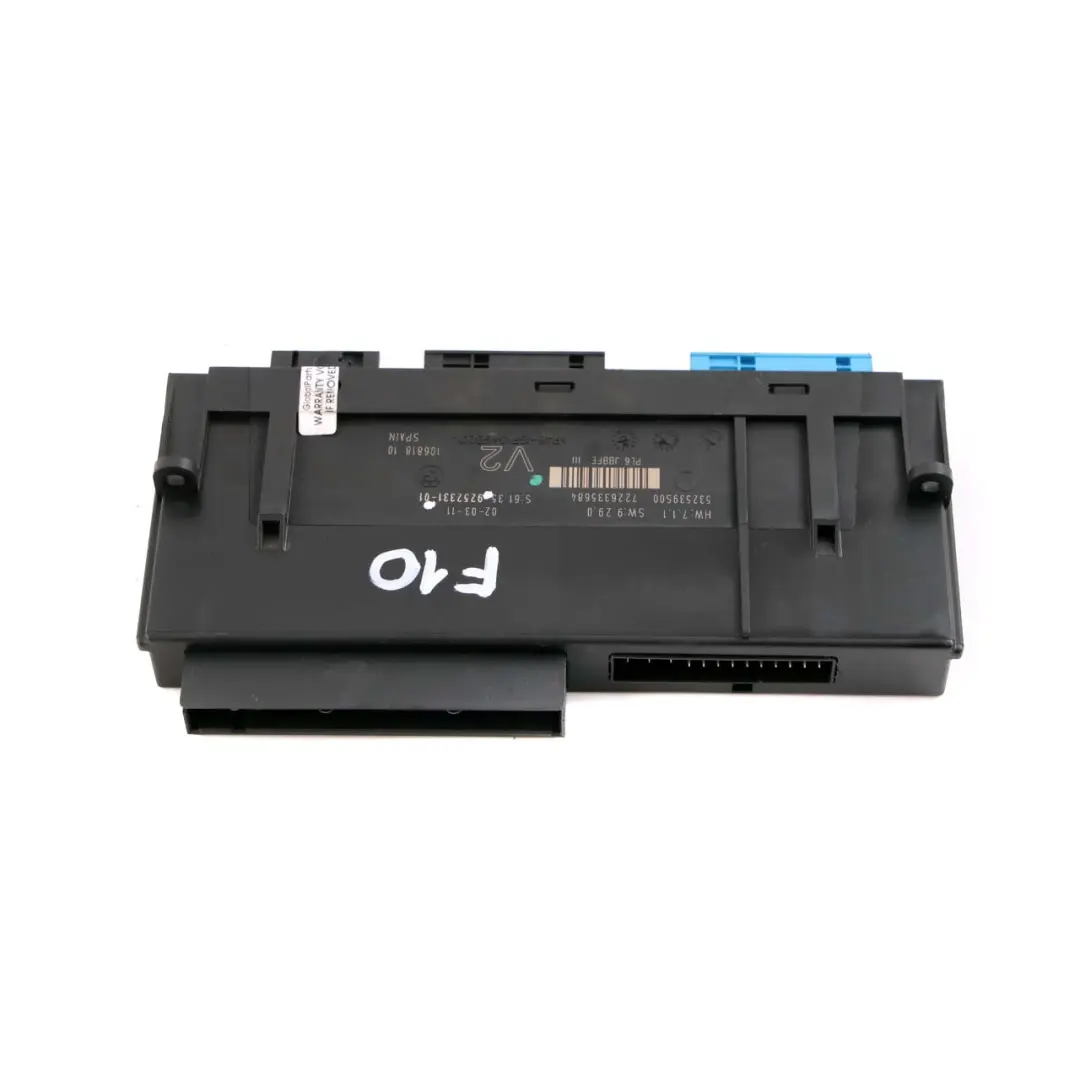 ECU Body Control Module Junction Box V2 PL6 JBBFE III BMW F10 - SKU 9252331 - Part number 9252331