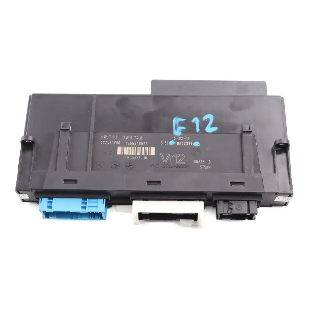 Body Control Module ECU Junction Box PL6 JBBFE III V12 Lear to BMW F12 with Part number 9252334 BMW F12 Body Control Module ECU Junction Box PL6 JBBFE III V12 Lear - SKU 9252334 - Part number 9252334