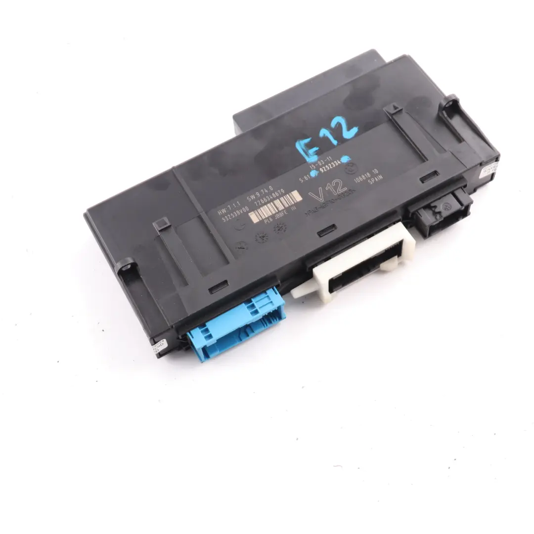 Body Control Module ECU Junction Box PL6 JBBFE III V12 Lear to BMW F12 with Part number 9252334 BMW F12 Body Control Module ECU Junction Box PL6 JBBFE III V12 Lear - SKU 9252334 - Part number 9252334