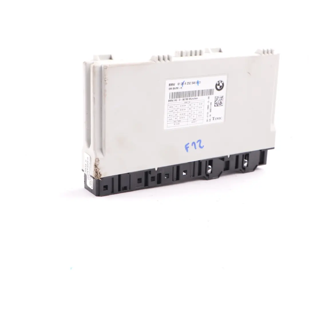 BMW F12 Front Seat Control Unit Module Memory ECU - SKU 9252549 - Part number 9252549