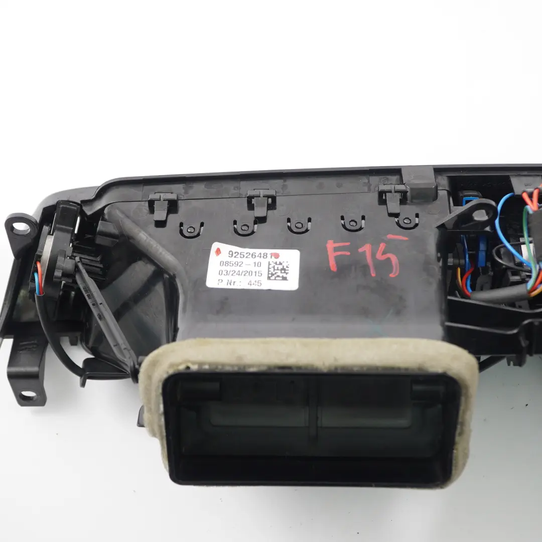 Ventilación Aire Fresco Rejilla Salpicadero Interruptor para BMW X5 F15 con número de pieza 9252648 BMW X5 F15 Ventilación Aire Fresco Rejilla Salpicadero Interruptor - SKU 9252648 - Número de pieza 9252648