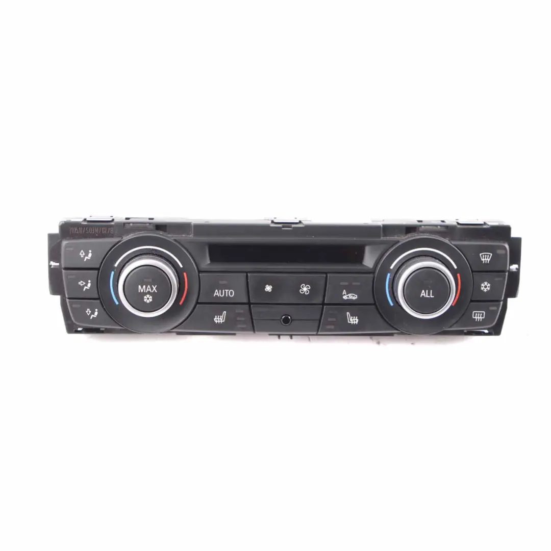 BMW X3 F25 Automatic A/C Climate Control Switch Panel Heated Seats - SKU 9252738 - Part number 9252738