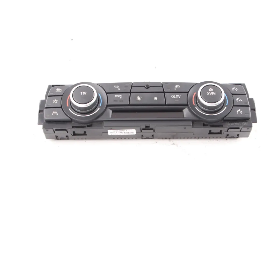 BMW X3 F25 Automático A/C Climatizador Panel Interruptor Calefactables - SKU 9252738 - Número de pieza 9252738