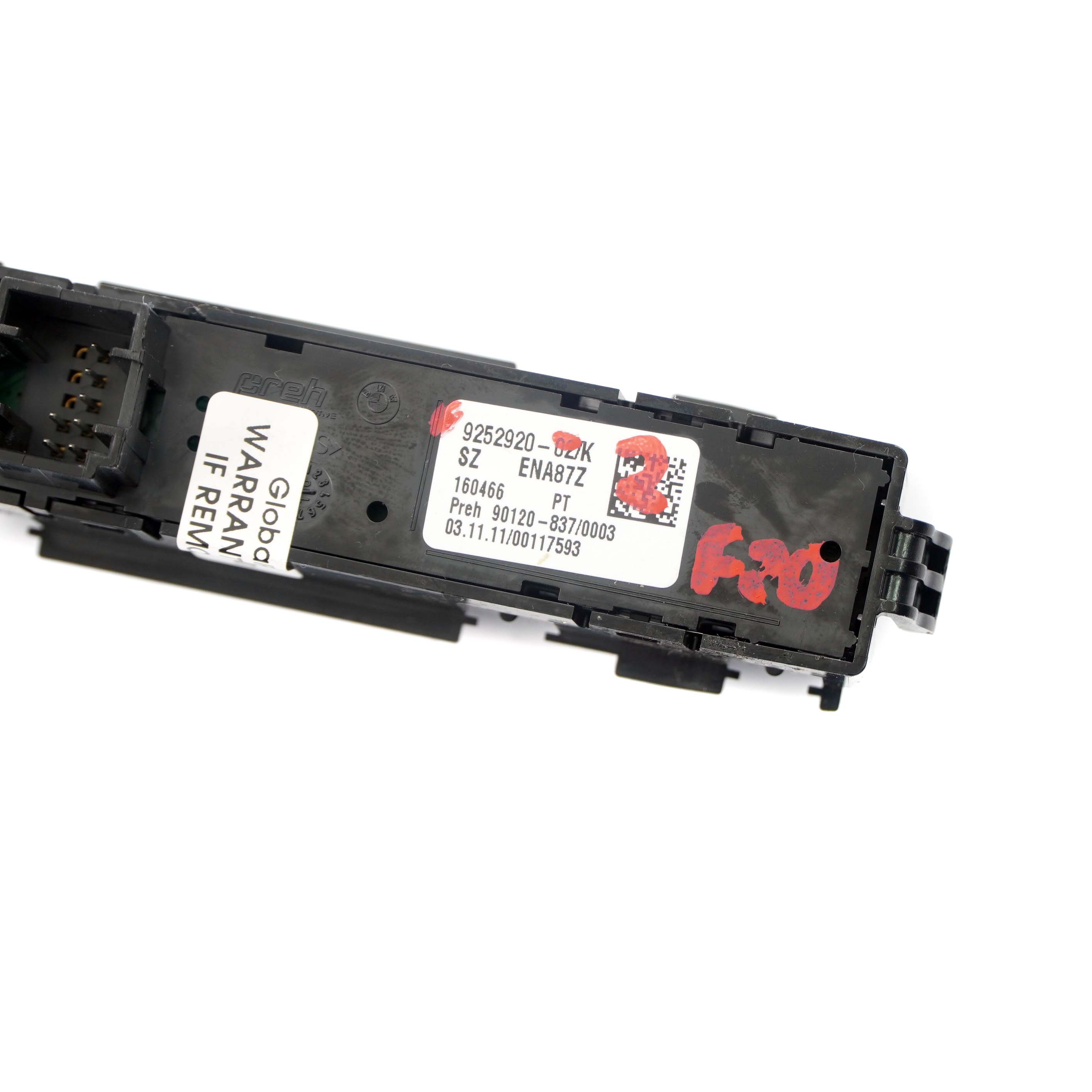 Commutateur Console Centrale BMW Série 2/3 (F20-F30) - Réf. 9252920, Occasion
