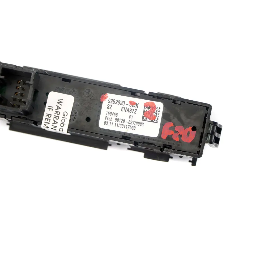 Panel konsoli przełącznik trybu jazdy do BMW F20 F30 o numerze 9252920 BMW F20 F30 Panel konsoli przełącznik trybu jazdy - SKU 9252920-2 - Numer Części 9252920