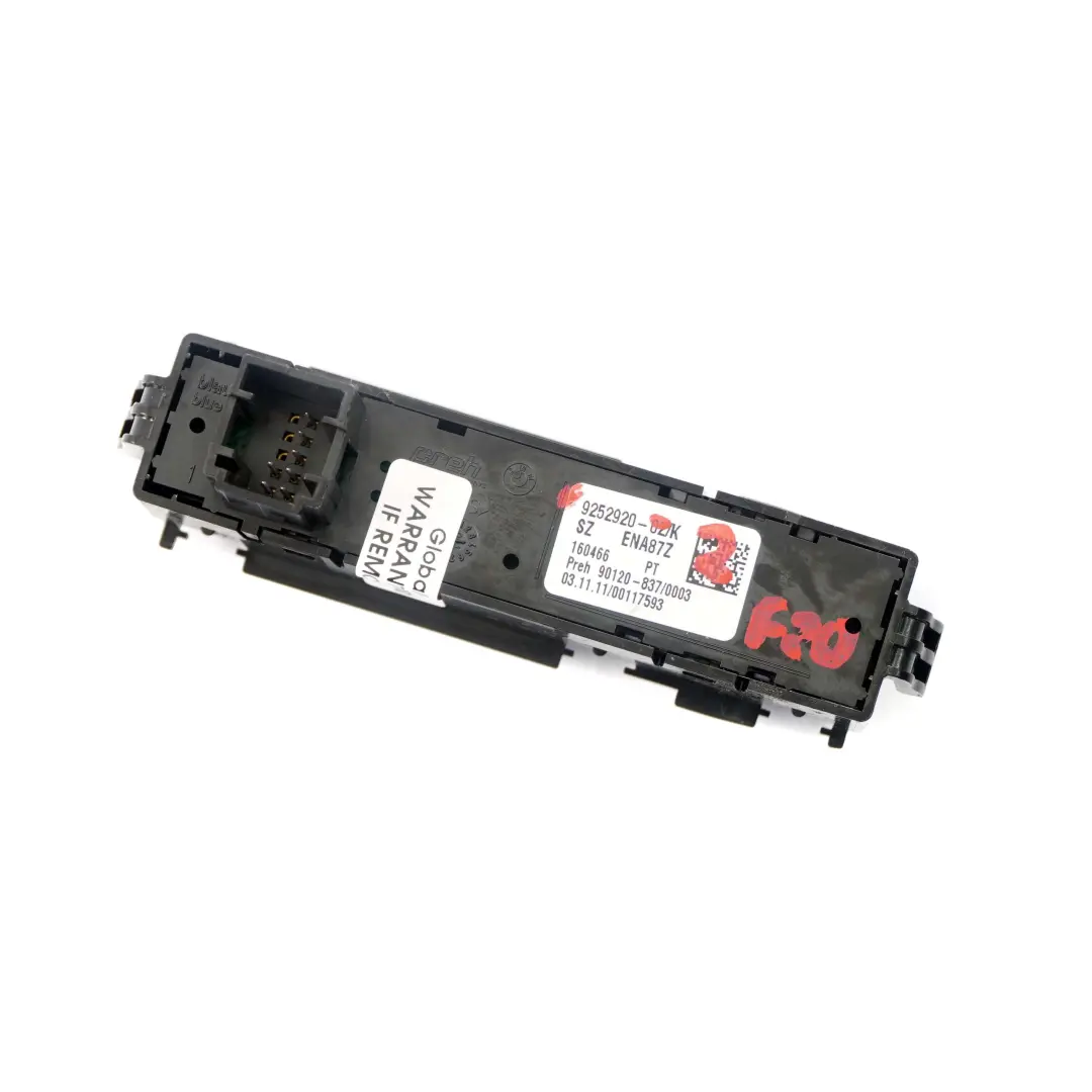 Mittelkonsole Fahrmoden Schalter Bedienteil für BMW 1 2 3 F20 F22 F30 mit Teilenummer 9252920 BMW 1 2 3 F20 F22 F30 Mittelkonsole Fahrmoden Schalter Bedienteil - SKU 9252920-2 - Teilenummer 9252920
