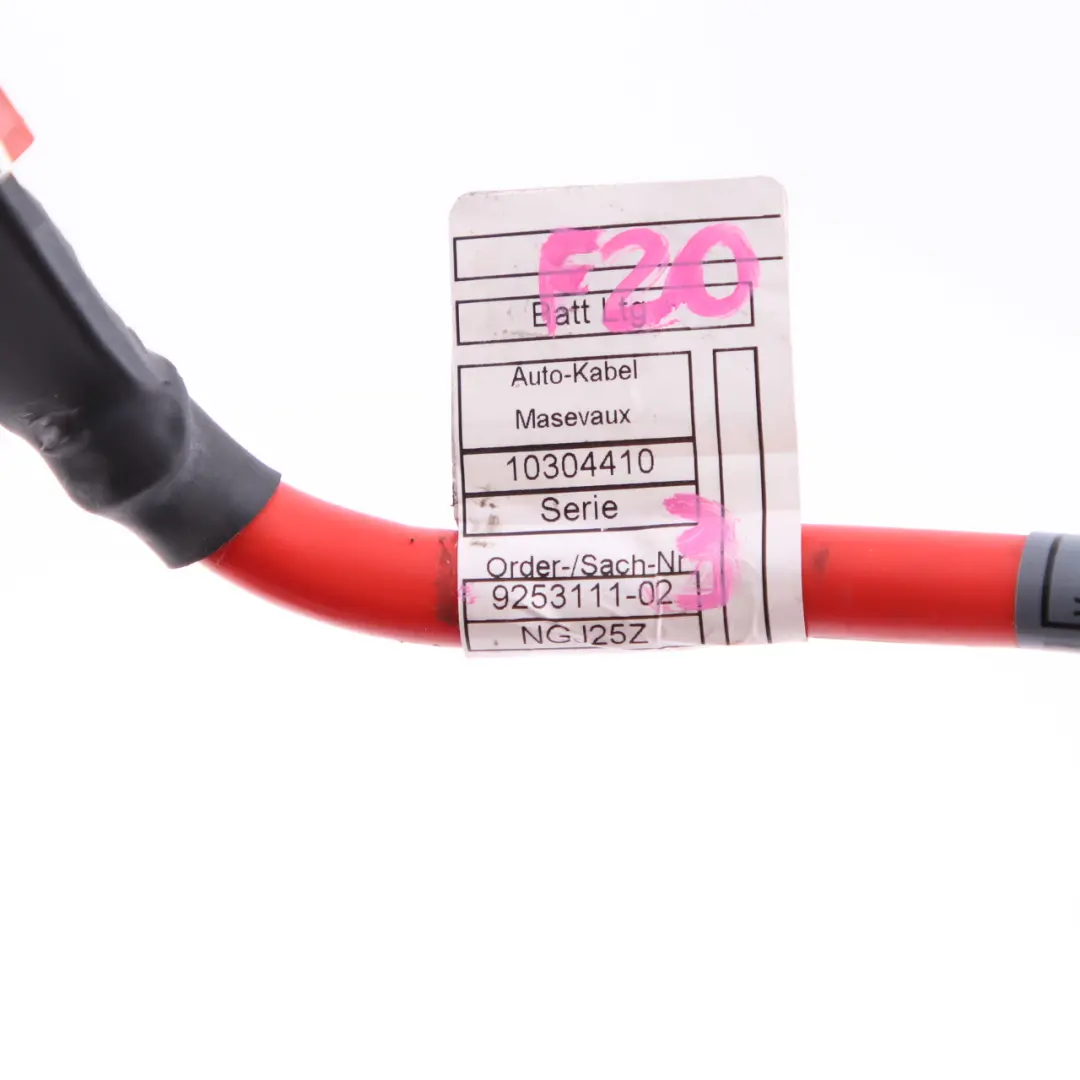  Battery Cable BMW F20 F21 F22 Red Positive Plus Pole Blow Off - SKU 9253111-3 - Part number 9253111