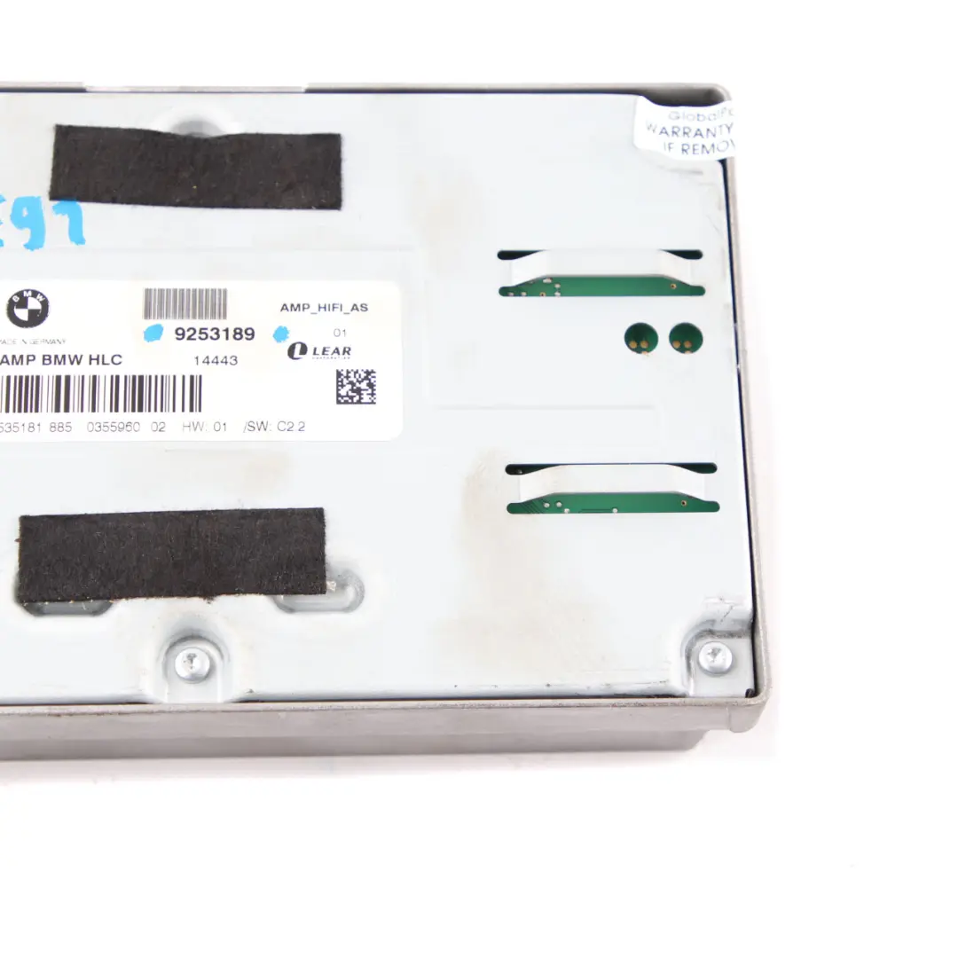 Hifi Amplifier BMW E91 Touring Speaker System Control Unit Module to with Part number 9253189 Hifi Amplifier BMW E91 Touring Speaker System Control Unit Module - SKU 9253189 - Part number 9253189