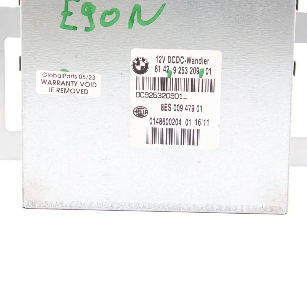 BMW E81 E87 LCI E90 E91 N43 DC/DC Wandler Torque Converter Module ECU - SKU 9253209 - Part number 9253209