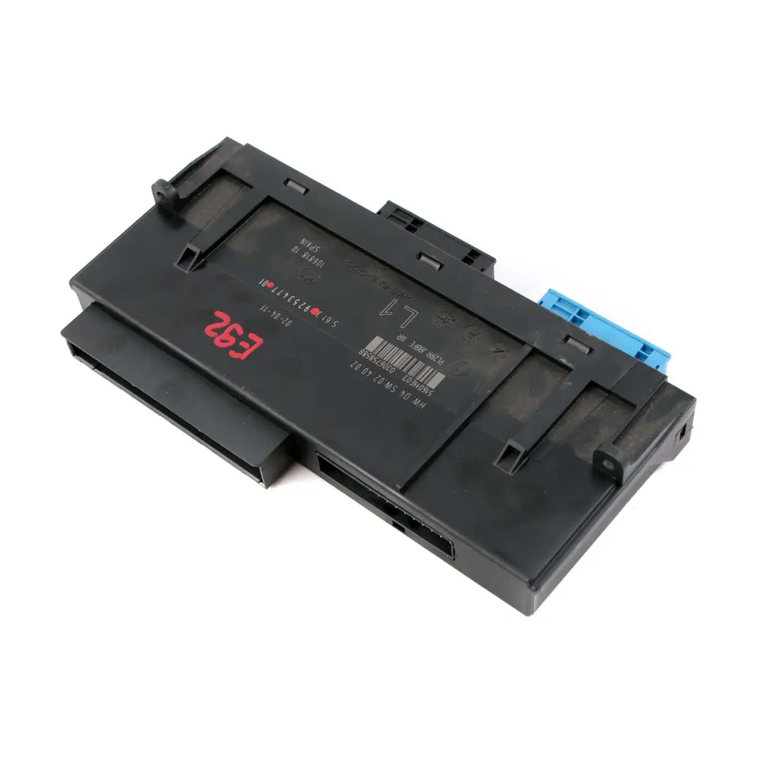 BMW E92 ECU Modulo controllo corpo Scatola giunzione L1 PL2RR JBBFE IIIR - SKU 9253477 - Numero di parte 9253477