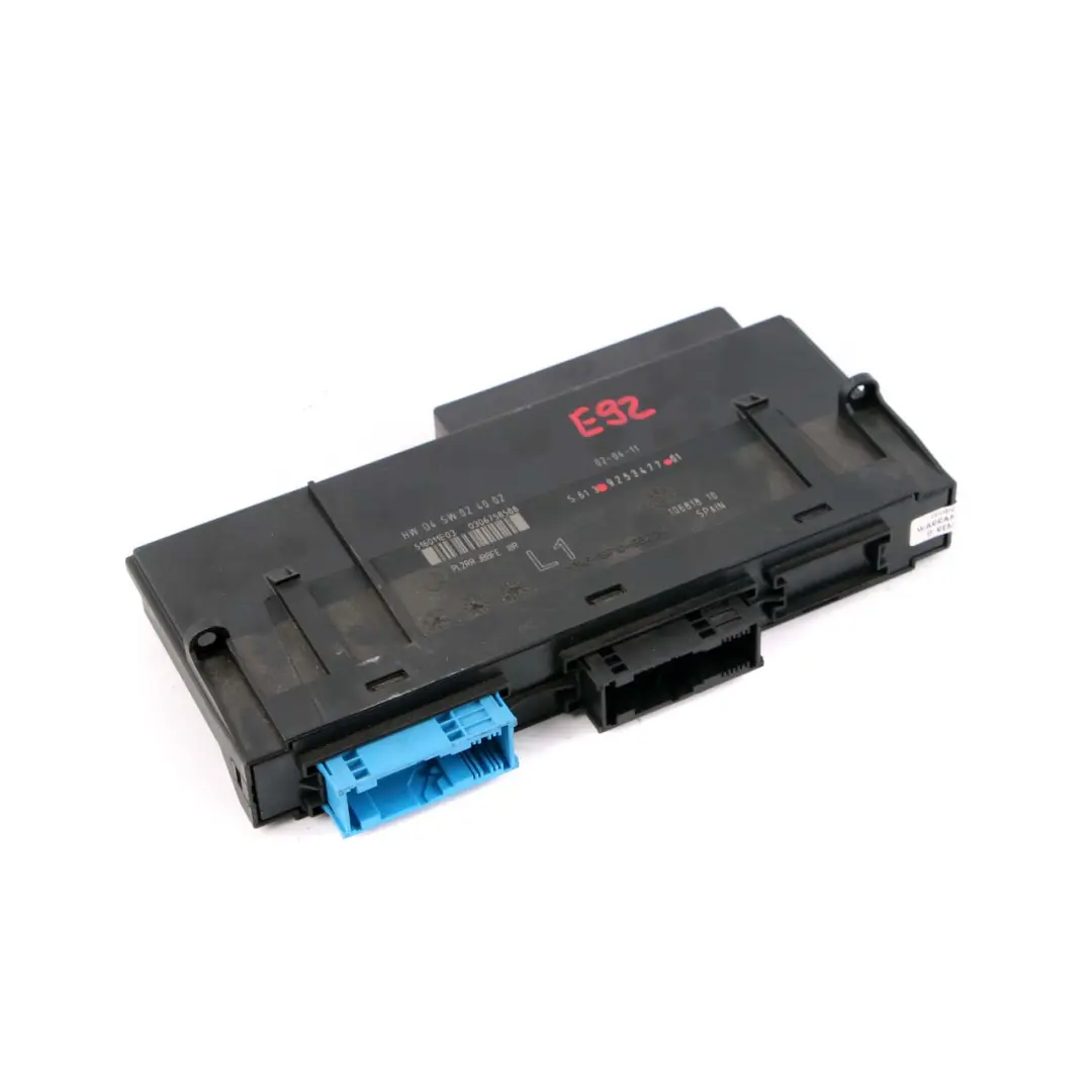 BMW E92 ECU Body Control Module Junction Box L1 PL2RR JBBFE IIIR - SKU 9253477 - Part number 9253477