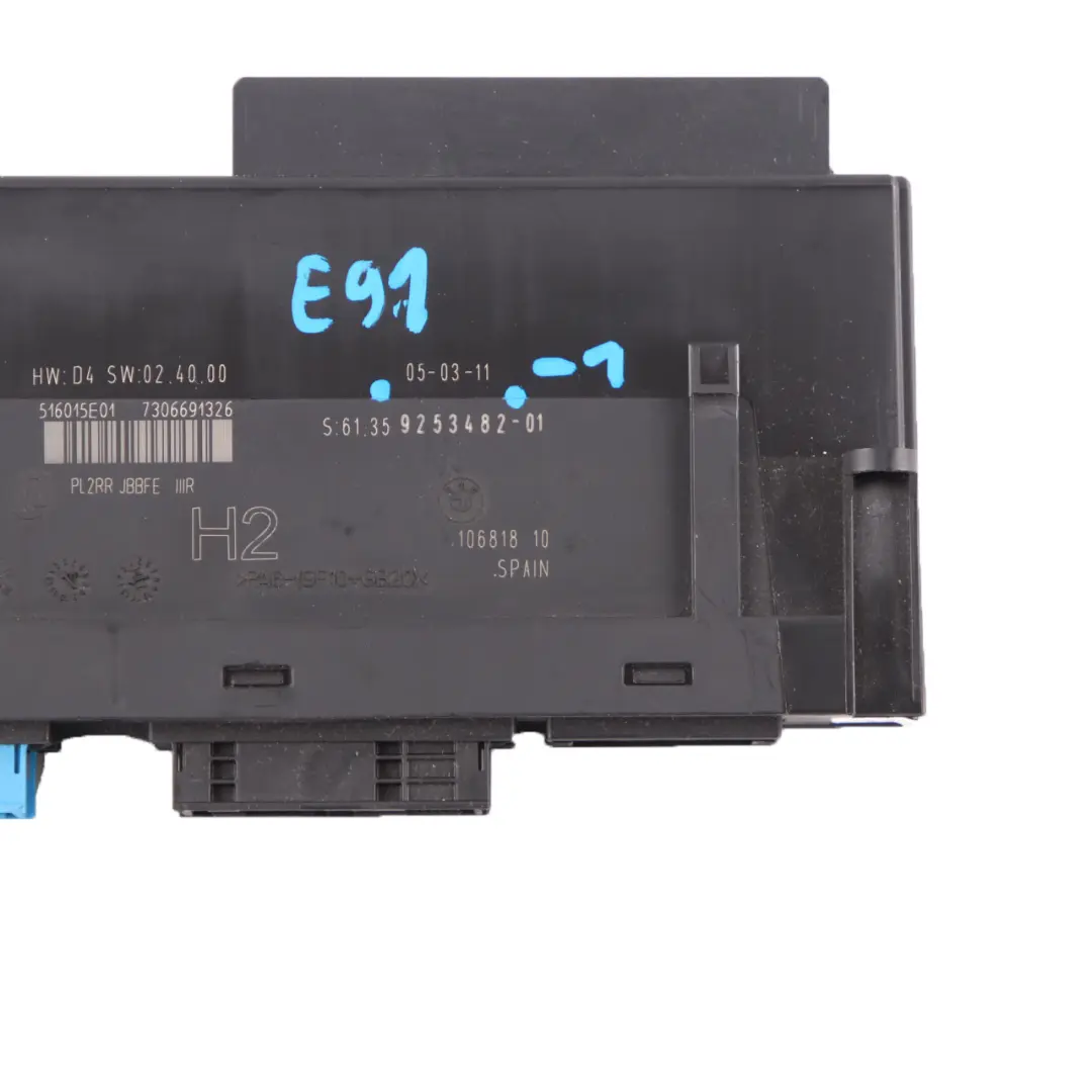 Junction Box ECU Body Control Module H2 PL2RR JBBFE IIIR to BMW E91 with Part number 9253482 BMW E91 Junction Box ECU Body Control Module H2 PL2RR JBBFE IIIR - SKU 9253482-1 - Part number 9253482