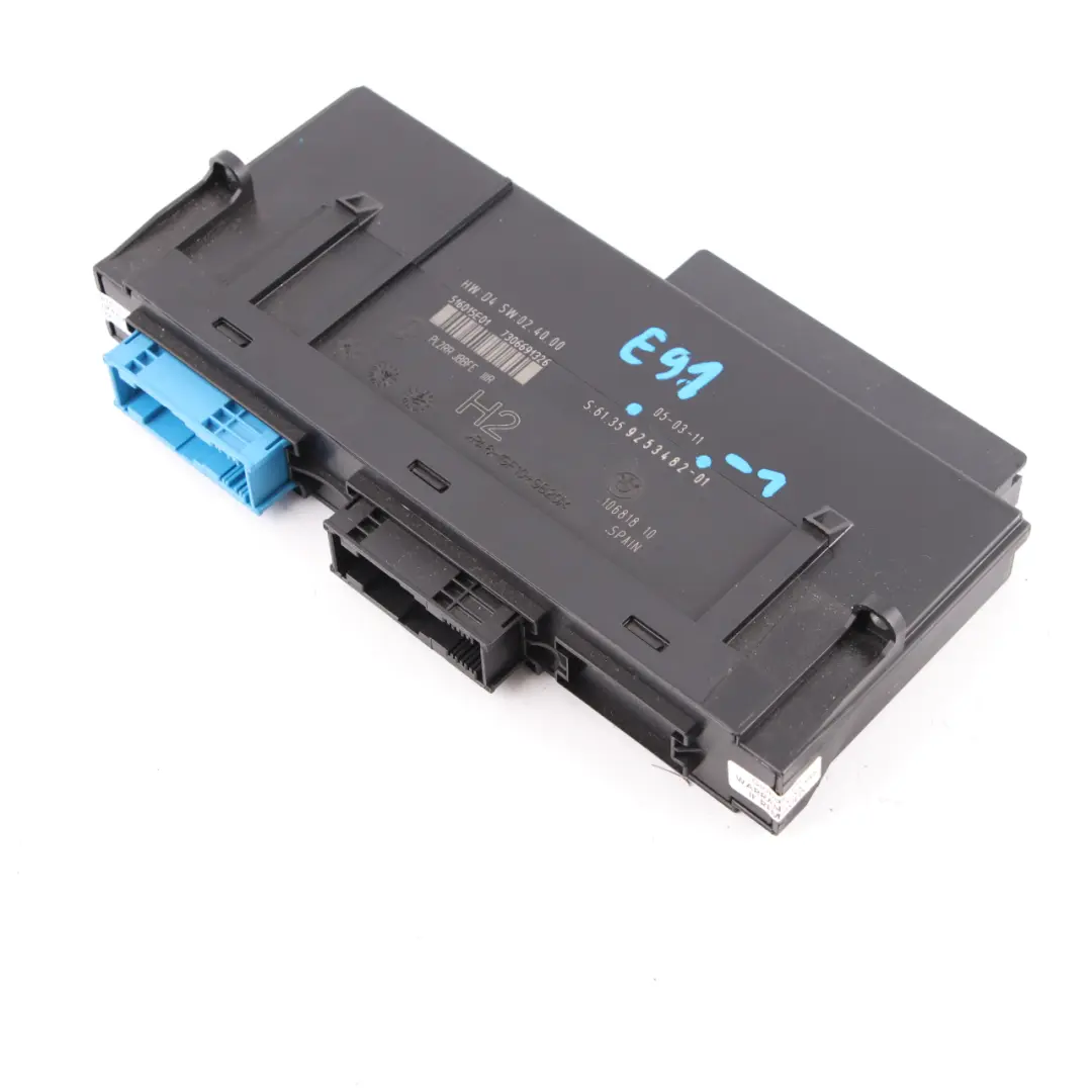Junction Box ECU Body Control Module H2 PL2RR JBBFE IIIR to BMW E91 with Part number 9253482 BMW E91 Junction Box ECU Body Control Module H2 PL2RR JBBFE IIIR - SKU 9253482-1 - Part number 9253482
