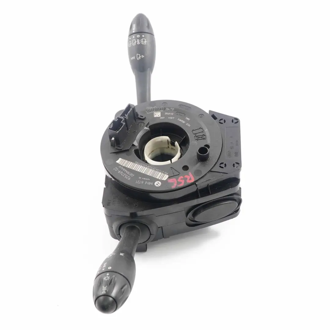 Switch Cluster Steering Column Stalk Wiper Slip to Mini R55 R56 with Part number 9253769 Mini R55 R56 Switch Cluster Steering Column Stalk Wiper Slip - SKU 9253769 - Part number 9253769