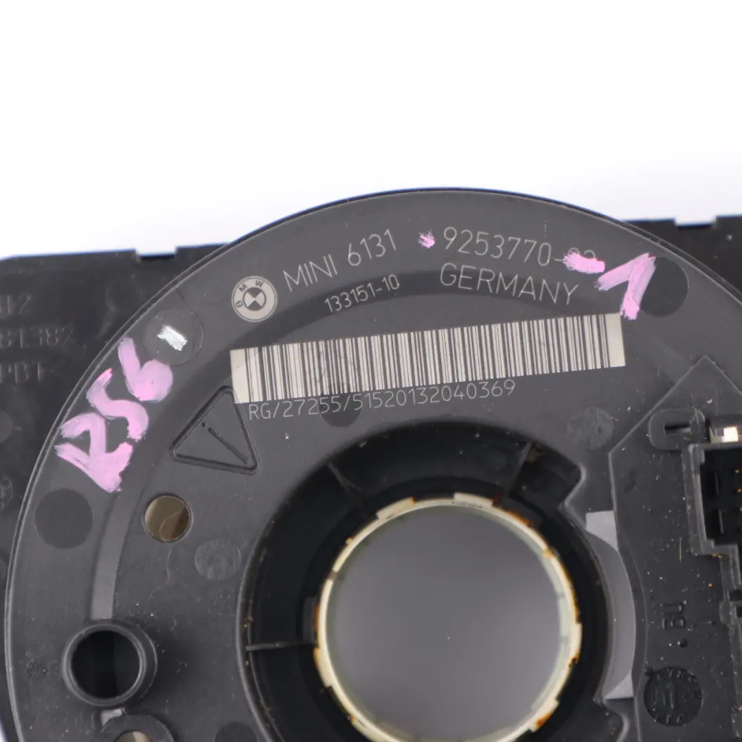 Bague Commutateur D'Essuie-Glace Colonne Direction pour Mini Cooper R55 R56 à propos du numéro de pièce 9253770 Mini Cooper R55 R56 Bague Commutateur D'Essuie-Glace Colonne Direction - SKU 9253770-1 - Numéro de pièce 9253770