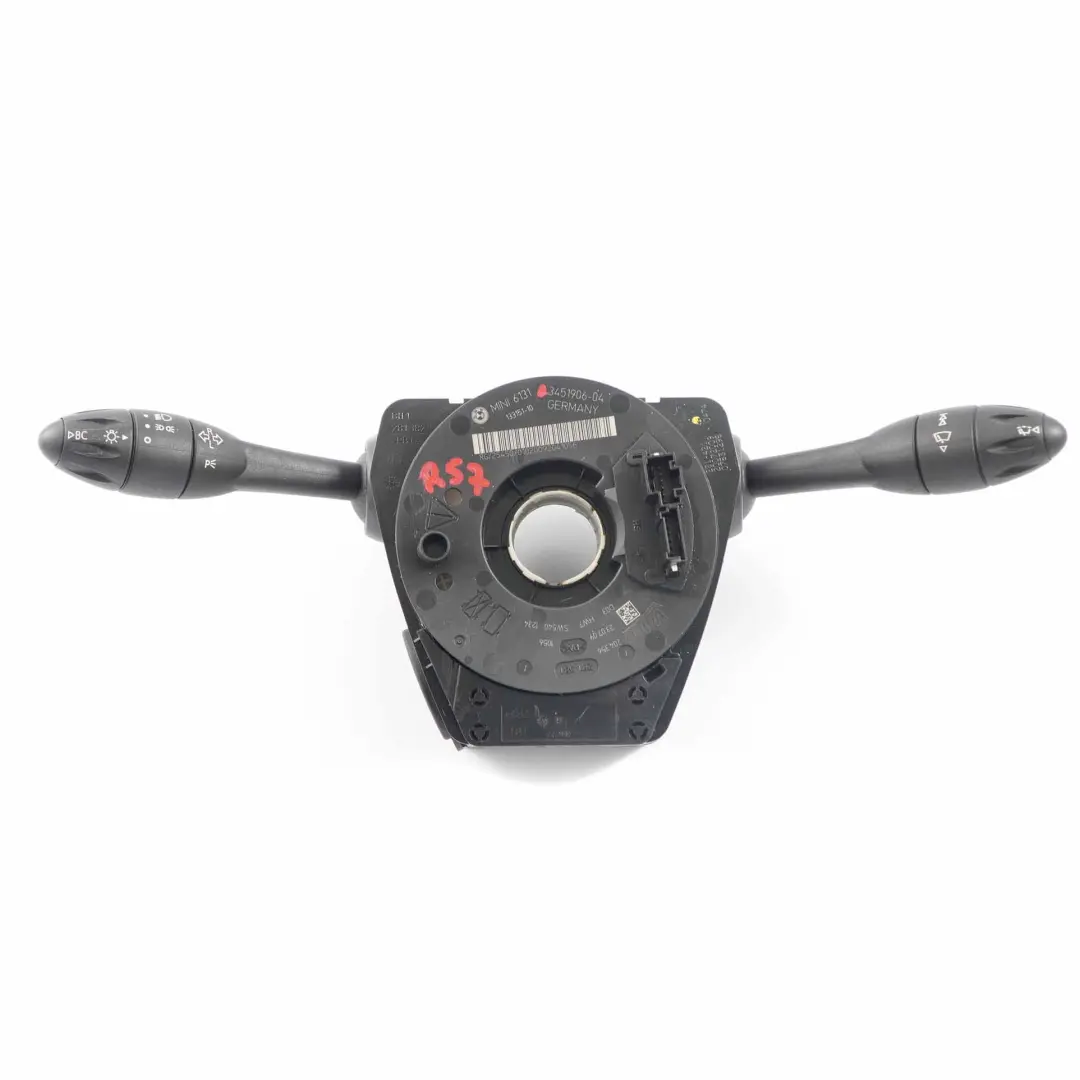 Steering Column Switch Cluster Wiper Stalk 3451906 to Mini Cooper R57 R58 R59 with Part number 9253777 Mini Cooper R57 R58 R59 Steering Column Switch Cluster Wiper Stalk 3451906 - SKU 9253777 - Part number 9253777