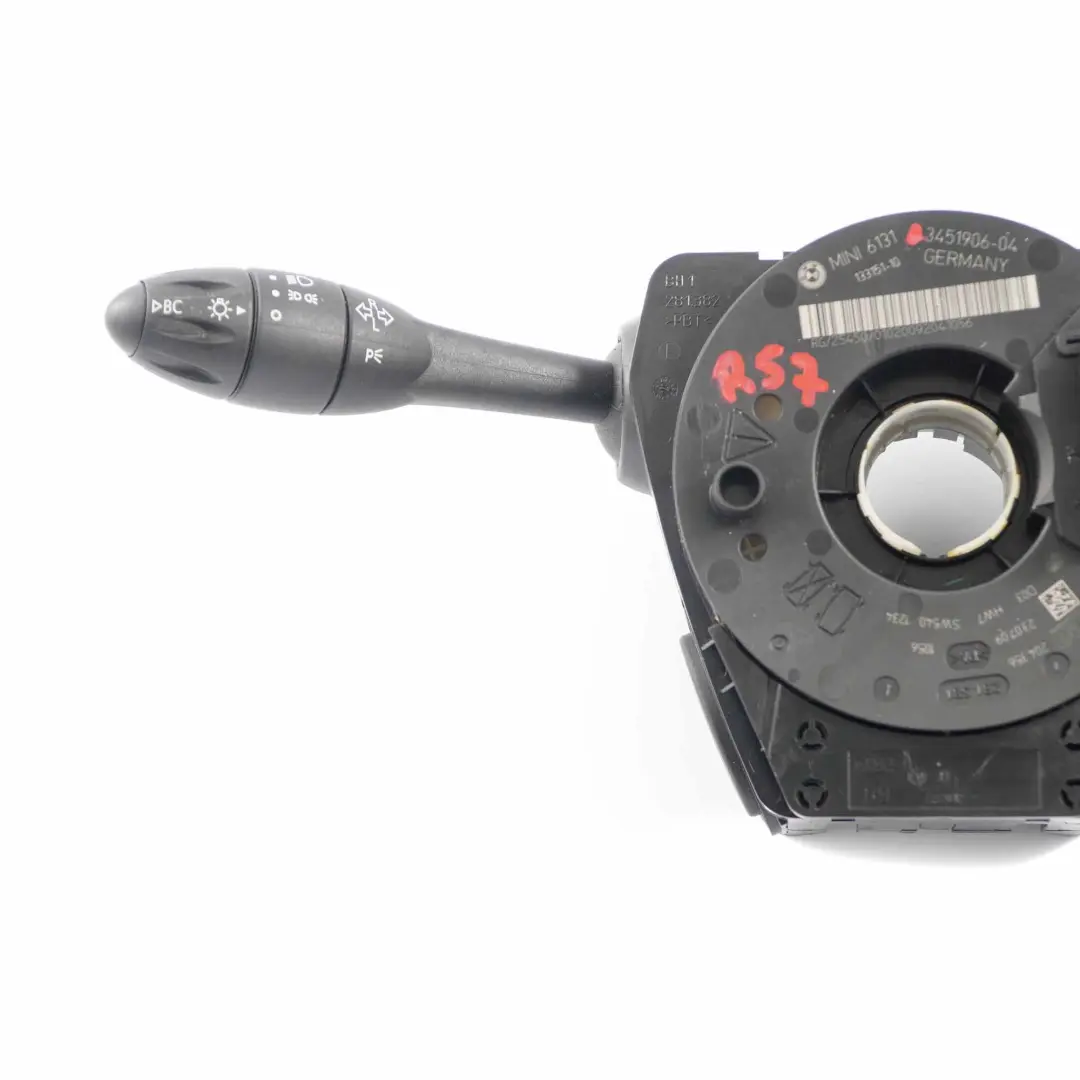 Columna de dirección Interruptor Cluster 3451906 para Mini Cooper R57 R58 R59 con número de pieza 9253777 Mini Cooper R57 R58 R59 Columna de dirección Interruptor Cluster 3451906 - SKU 9253777 - Número de pieza 9253777