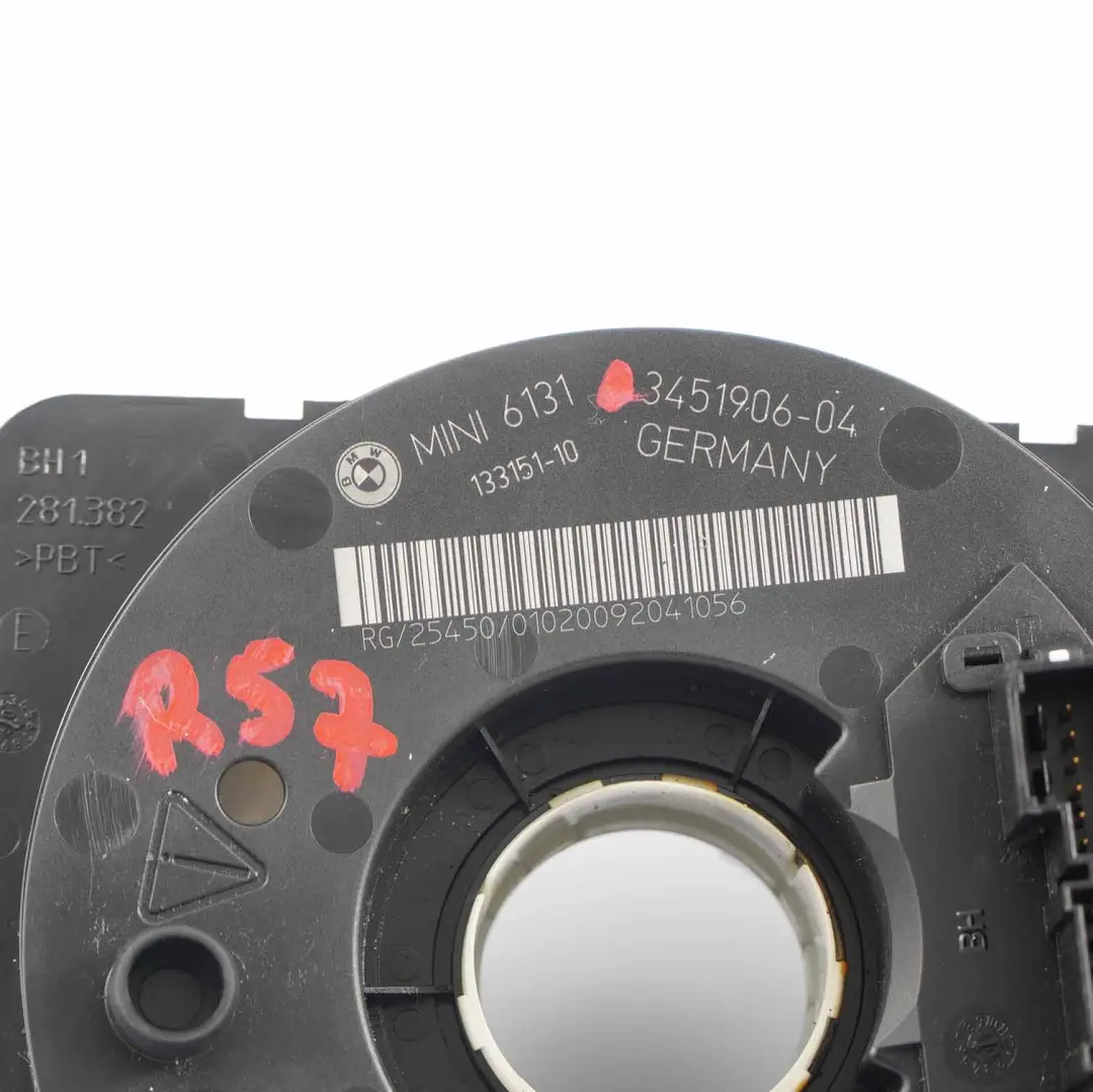 Columna de dirección Interruptor Cluster 3451906 para Mini Cooper R57 R58 R59 con número de pieza 9253777 Mini Cooper R57 R58 R59 Columna de dirección Interruptor Cluster 3451906 - SKU 9253777 - Número de pieza 9253777