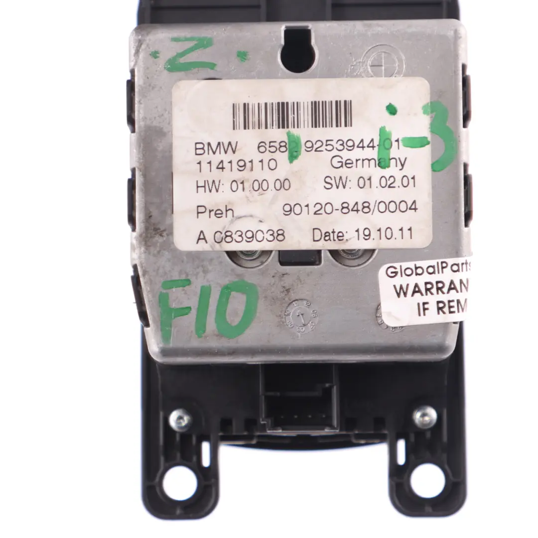 iDrive Controller Knob Control Switch Button to BMW F10 F11 F20 with Part number 9253944 BMW F10 F11 F20 iDrive Controller Knob Control Switch Button - SKU 9253944-3 - Part number 9253944