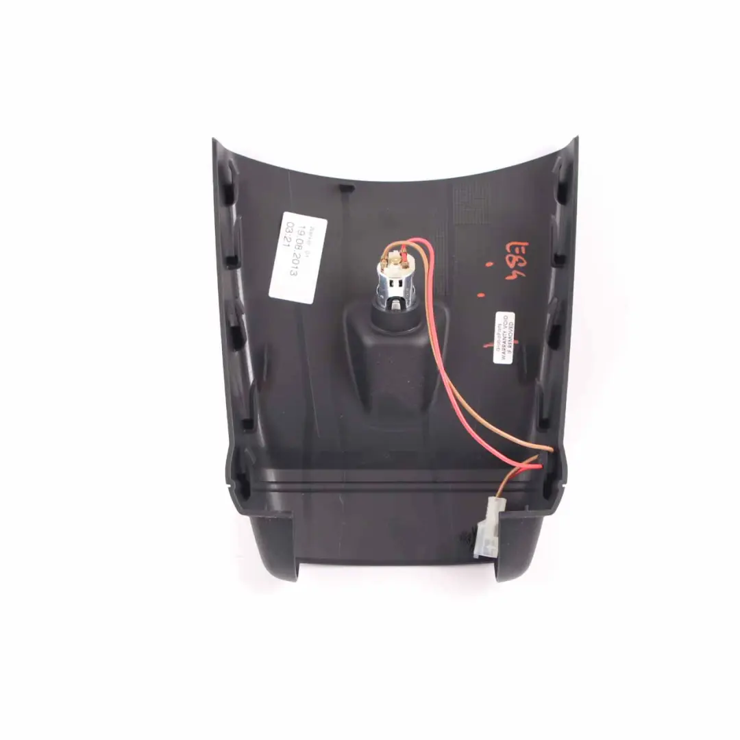 BMW X1 E84 Cache Console Centrale Panneau de garniture arrière Noir 9255221 - SKU 9255222-1 - Numéro de pièce 9255222