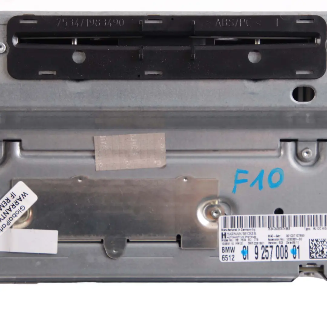 BMW F01 F10 F12 Sat Nav Infotainment Radio Player Head Unit CIC - SKU 9257008 - Part number 9257008