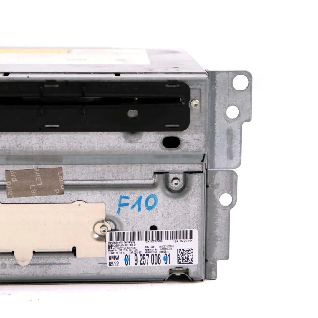 BMW F01 F10 F12 navigatore satellitare Radio Player Head Unit CIC - SKU 9257008 - Numero di parte 9257008