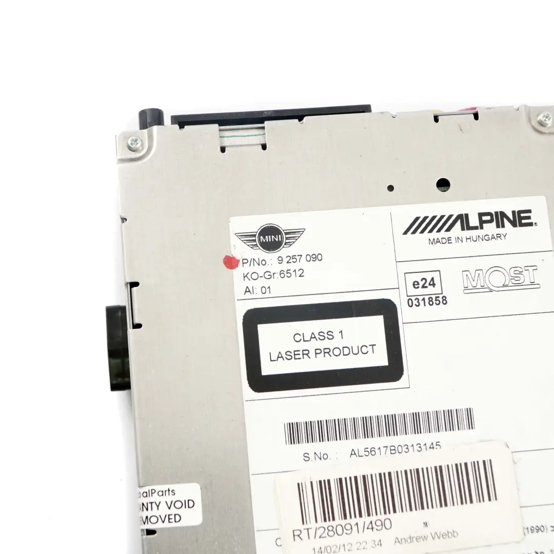 CHAMP 2 Navigationssystem für Mini R55 R56 R57 LCI R60 R61 mit Teilenummer 9257090 Mini R55 R56 R57 LCI R60 R61 CHAMP 2 Navigationssystem - SKU 9257090 - Teilenummer 9257090