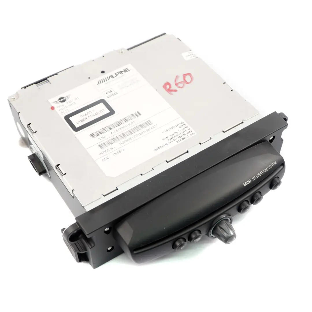 Mini Navigation Head Unit R55 R56 R57 LCI R60 R61 CHAMP 2 Sat Nav DAB - SKU 9257093 - Part number 9257093