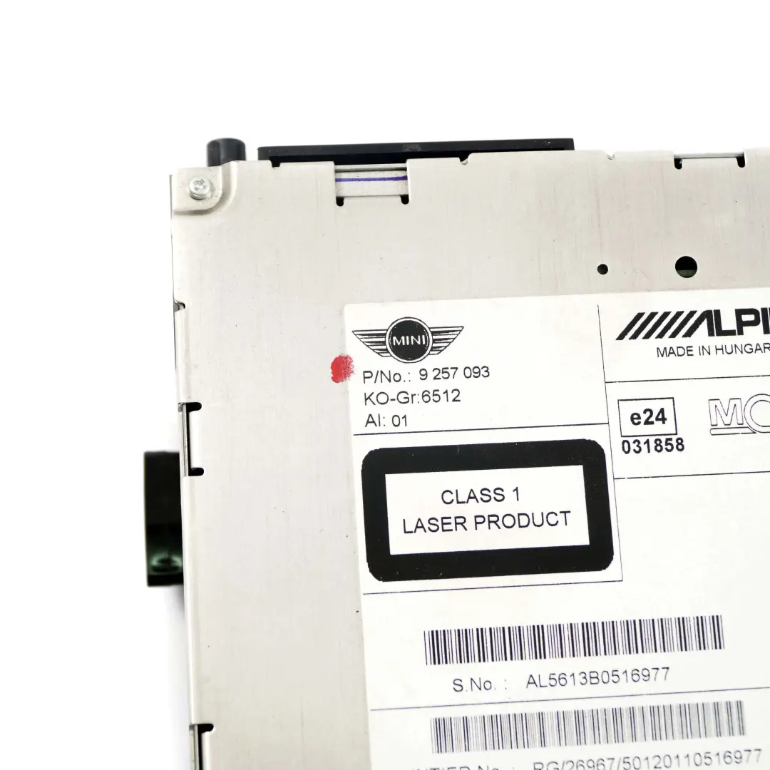 Navegacion Unidad Principal R56 LCI R60 R61 CHAMP Sat Nav DAB para Mini con número de pieza 9257093 Mini Navegacion Unidad Principal R56 LCI R60 R61 CHAMP Sat Nav DAB - SKU 9257093 - Número de pieza 9257093