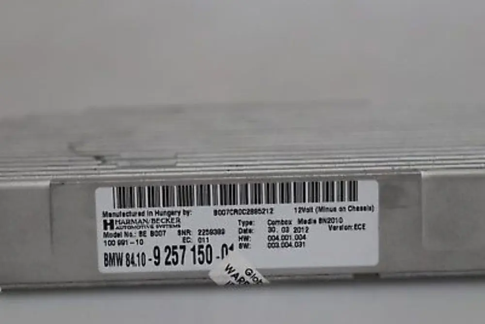  Moduł Bluetooth BMW F01 F02 F10 F11 F20 F21 F30 F31 Combox Media - SKU 9257150 - Numer Części 9257150
