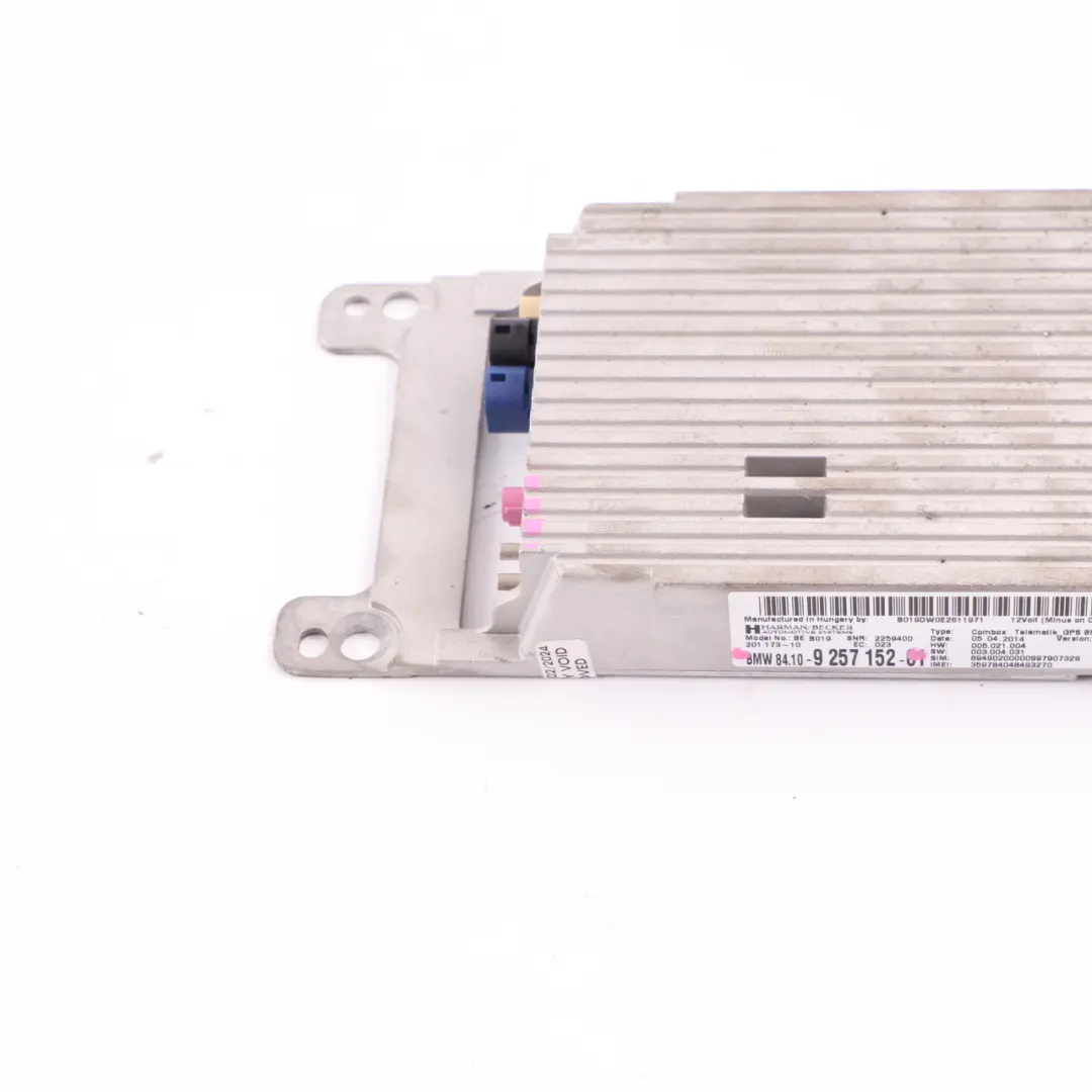 BMW 1 2 3 5 Series F10 F20 F22 F30 Combox Telematics Gps Module - SKU 9257152-1 - Numéro de pièce 9257152