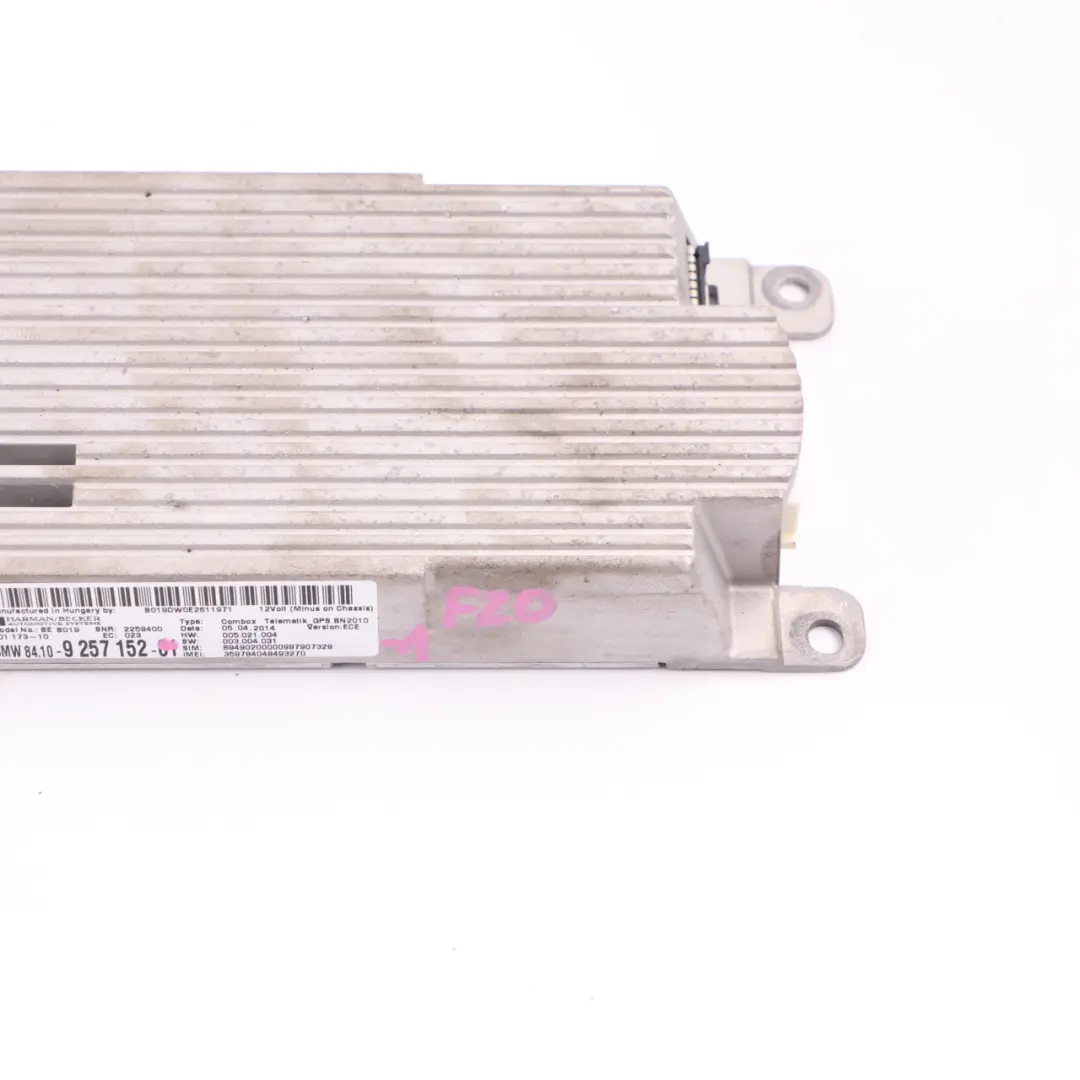BMW 1 2 3 5 Series F10 F20 F22 F30 Combox Telematics Gps Module - SKU 9257152-1 - Numéro de pièce 9257152