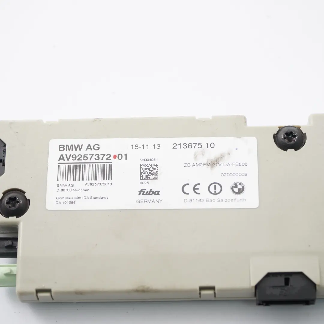 BMW F13 Module l'unité diversité l'amplificateur l'antenne 868 MHZ - SKU 9257372 - Numéro de pièce 9257372