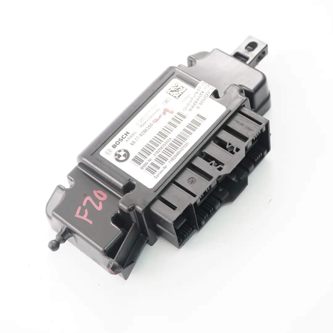  Unidad de control BMW F20 F21 F22 F30 F31 F32 Unidad de control Airbag - SKU 9258350-1 - Número de pieza 9258350