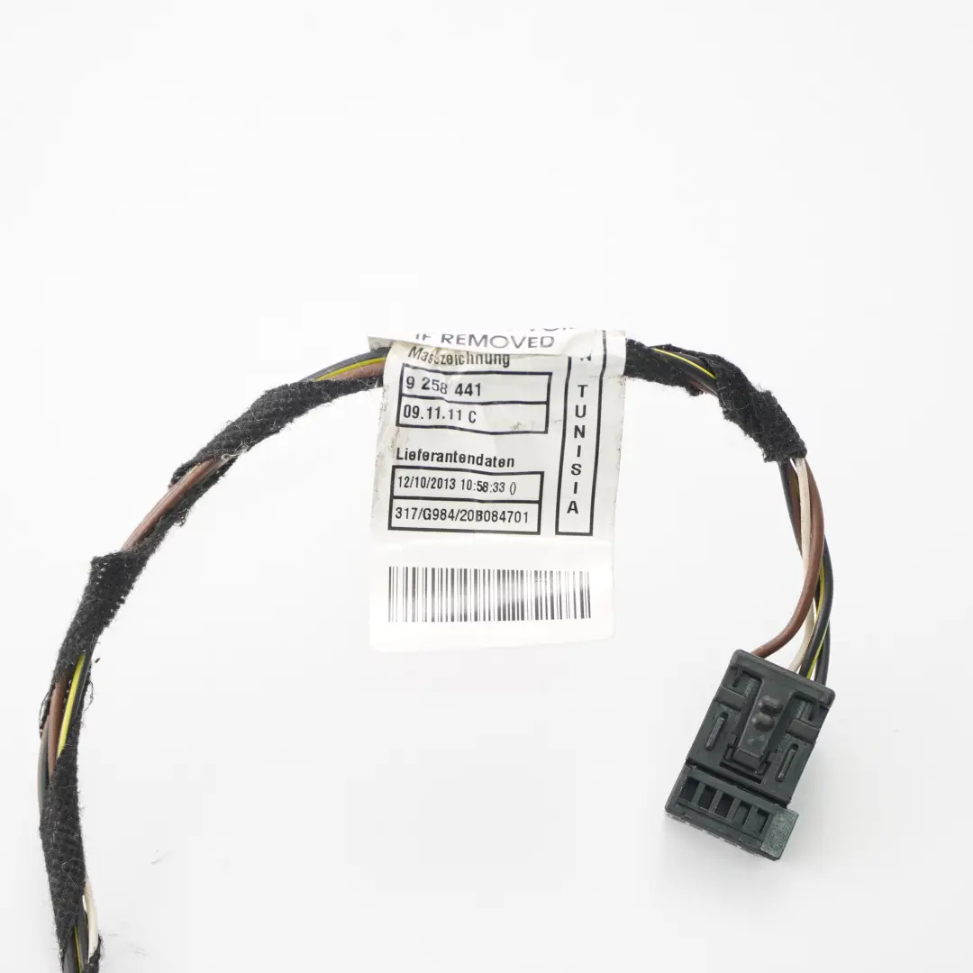 BMW X1 E84 Przewód Instalacja Kolumny Kierowniczej - SKU 9258475 - Numer Części 9258475
