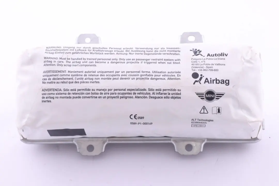  Modulo Aria Mini R55 R56 R57 Cruscotto Lato Passeggero - SKU 9258601 - Numero di parte 9258601