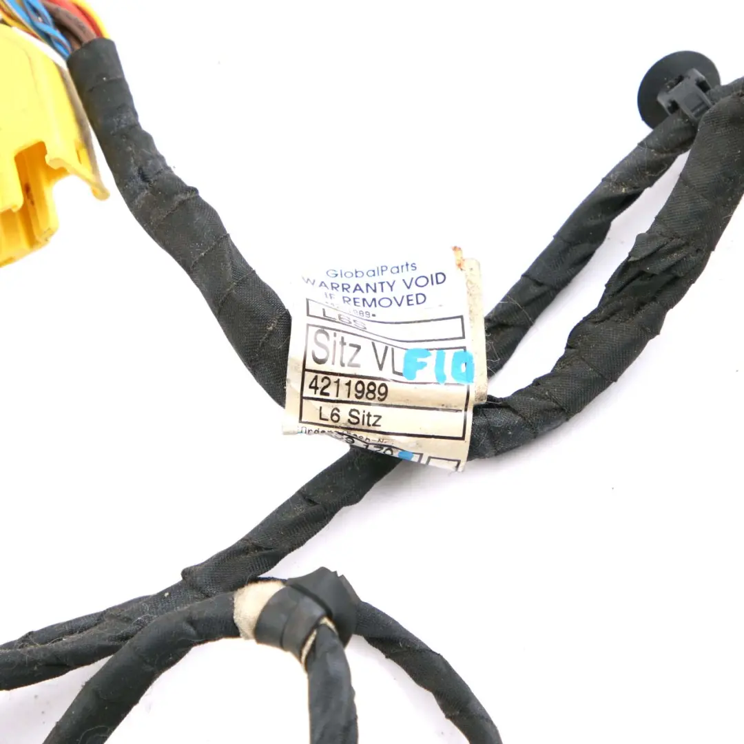 Front Left Seat Wiring Loom Cable Harness to BMW 5 Series F10 with Part number 9259170 BMW 5 Series F10 Front Left Seat Wiring Loom Cable Harness - SKU 9259170 - Part number 9259170