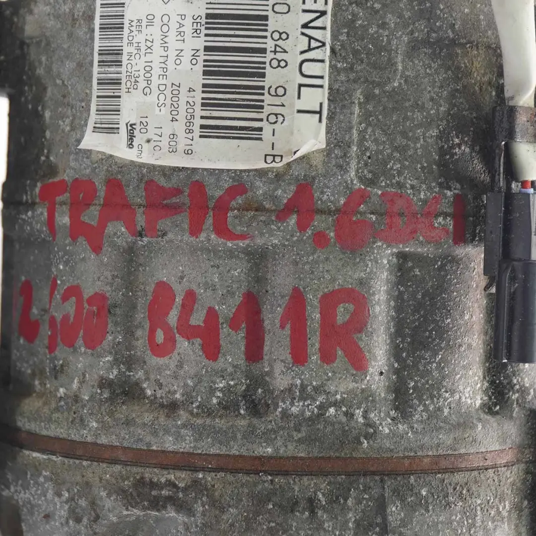 Conditioning Compressor A/C Pump to Renault Trafic Master 3 Air with Part number 926008411R Renault Trafic Master 3 Air Conditioning Compressor A/C Pump - SKU 926008411R - Part number 926008411R