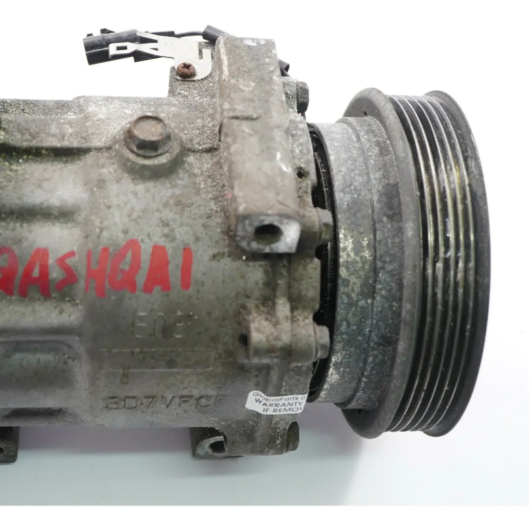 Conditioning Compressor A/C Pump to Nissan Qashqai J10 1.5 dCi Air with Part number 926009865R Nissan Qashqai J10 1.5 dCi Air Conditioning Compressor A/C Pump - SKU 926009865R - Part number 926009865R