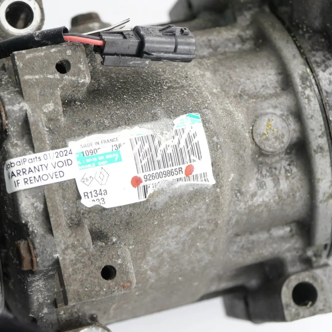 Conditioning Compressor A/C Pump to Nissan Qashqai J10 1.5 dCi Air with Part number 926009865R Nissan Qashqai J10 1.5 dCi Air Conditioning Compressor A/C Pump - SKU 926009865R - Part number 926009865R