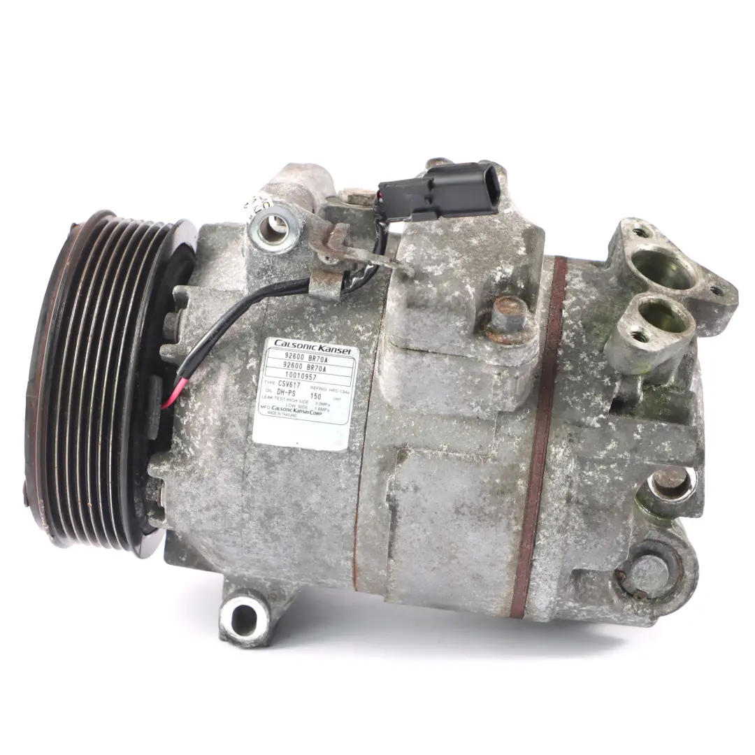 Compresor Nissan Qashqai 2.0 dCi Aire acondicionado A/C Bomba 92600BR70A para con número de pieza 92600BR70A Compresor Nissan Qashqai 2.0 dCi Aire acondicionado A/C Bomba 92600BR70A - SKU 92600BR70A - Número de pieza 92600BR70A