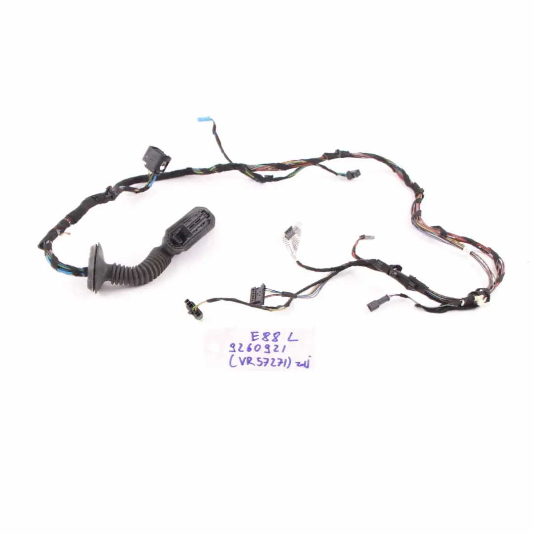 Wiring Cable Harness Loom Cabrio Door Passenger Side Wire to BMW E88 with Part number 9260921 BMW E88 Wiring Cable Harness Loom Cabrio Door Passenger Side Wire - SKU 9260921 - Part number 9260921