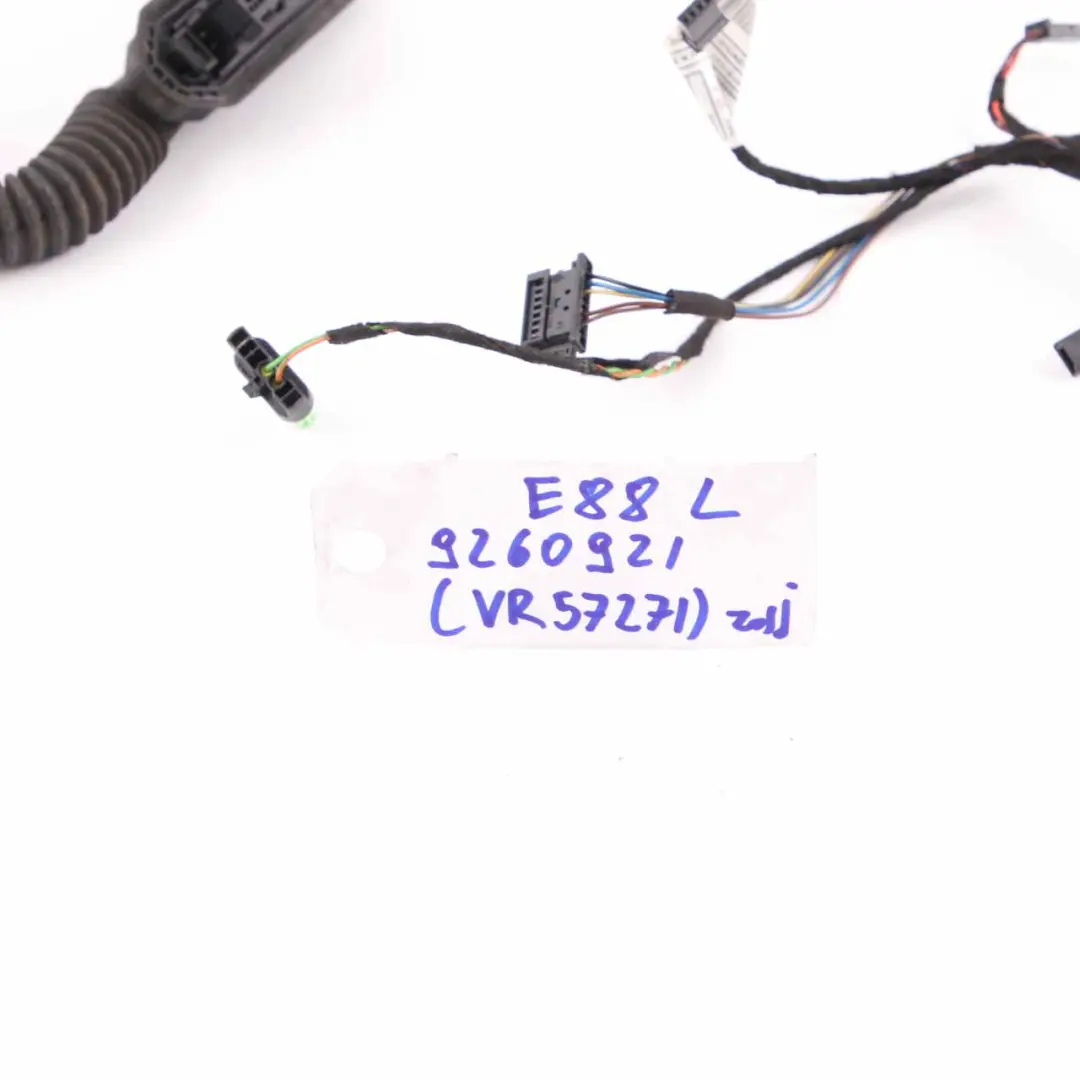 Wiring Cable Harness Loom Cabrio Door Passenger Side Wire to BMW E88 with Part number 9260921 BMW E88 Wiring Cable Harness Loom Cabrio Door Passenger Side Wire - SKU 9260921 - Part number 9260921
