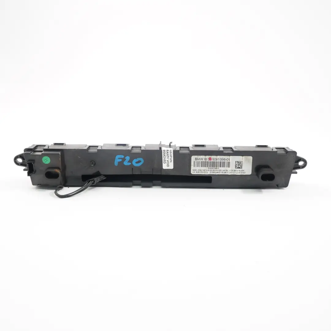 Radio Control Panel De Interruptores para BMW F20 F21 F30 F31 F32 F33 F34 con número de pieza 9261098 BMW F20 F21 F30 F31 F32 F33 F34 Radio Control Panel De Interruptores - SKU 9261098 - Número de pieza 9261098