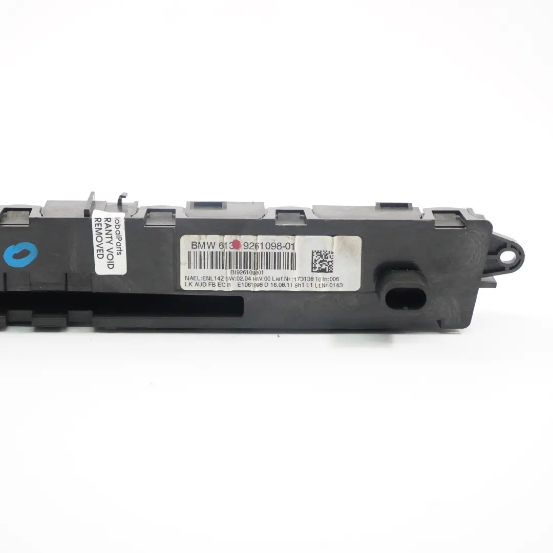BMW F20 F21 F30 F31 F32 F33 F34 Radio Control Panel De Interruptores - SKU 9261098 - Número de pieza 9261098